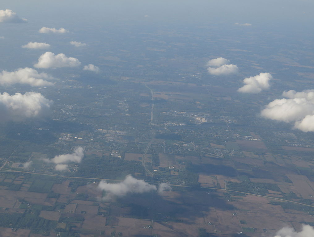 View Mishawaka from the air